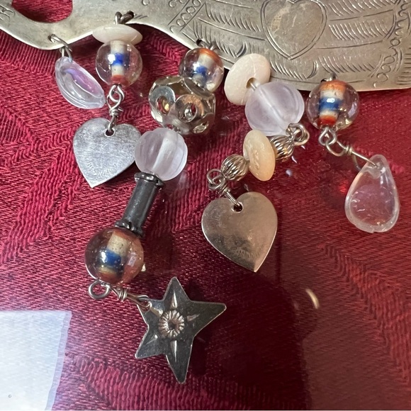 Angel Brooch Broach Charm Pin 2.5" Unique Christmas Decor Charm Dangles Holiday - Picture 2 of 5